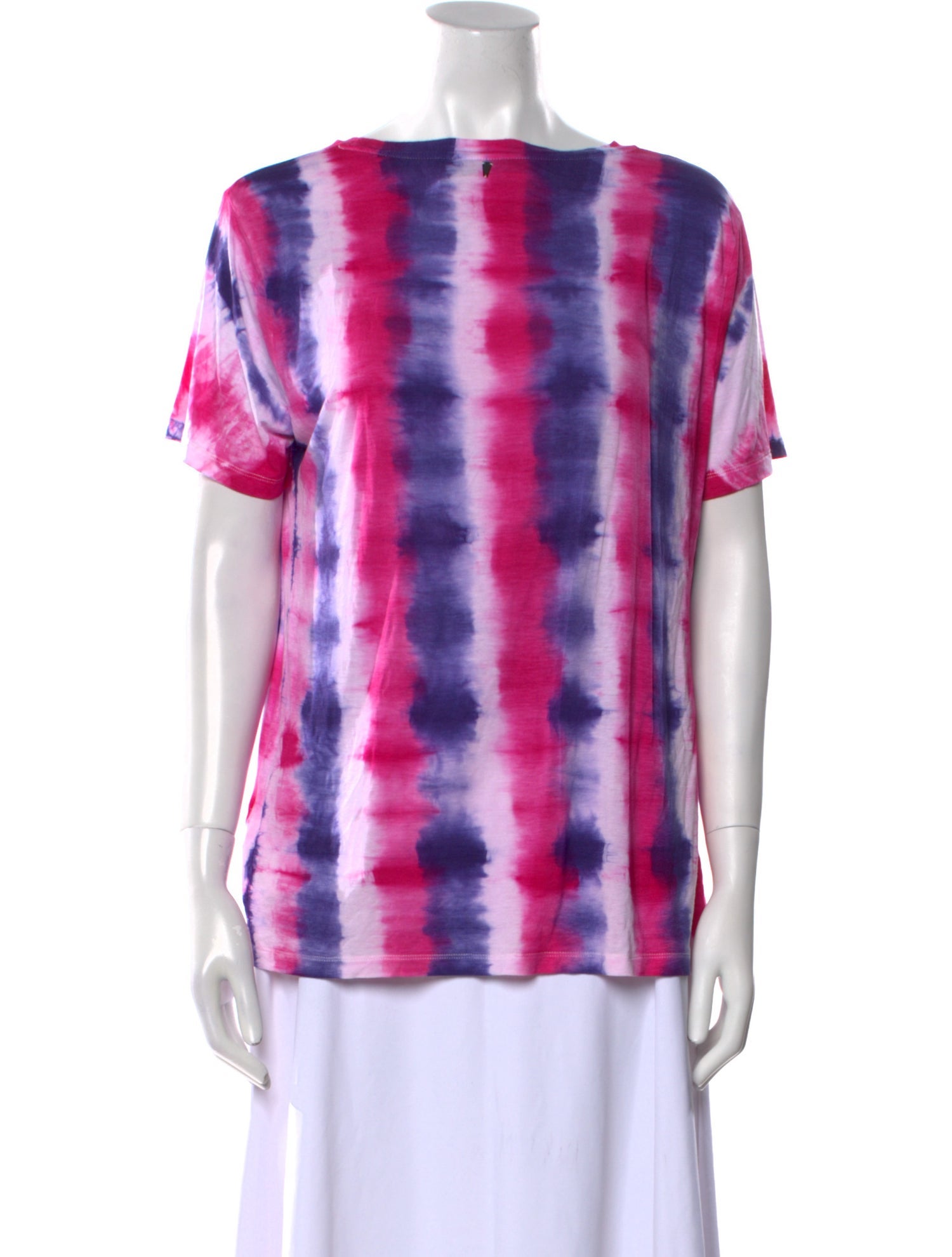 Prabal Gurung Tie-Dye Print Bateau Neckline T-Shirt